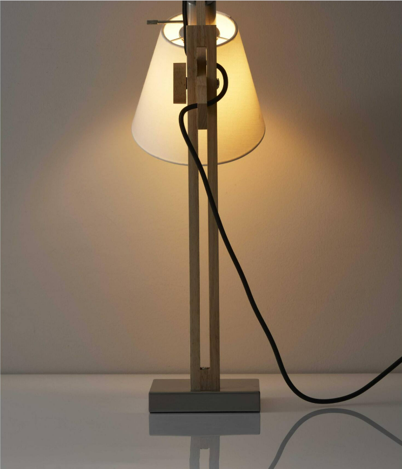 Rustic Hinged Table Lamp