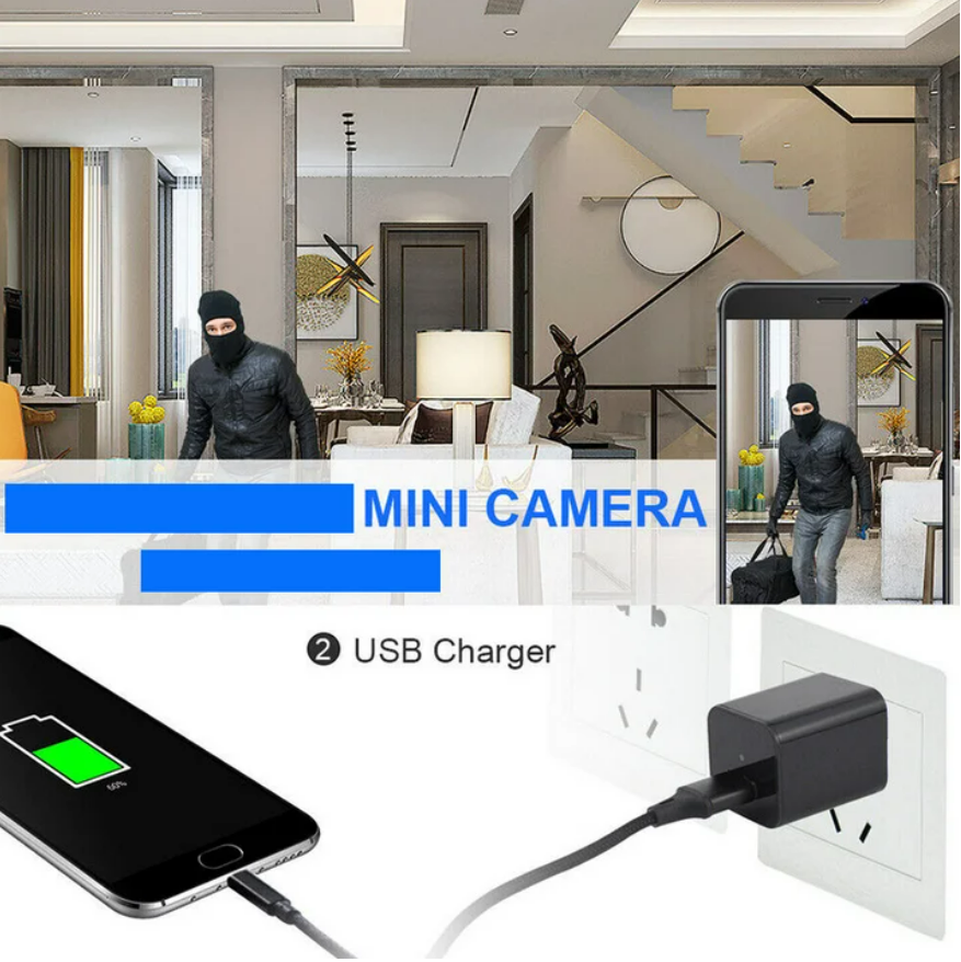 HD 1080P Hidden Camera USB Charger