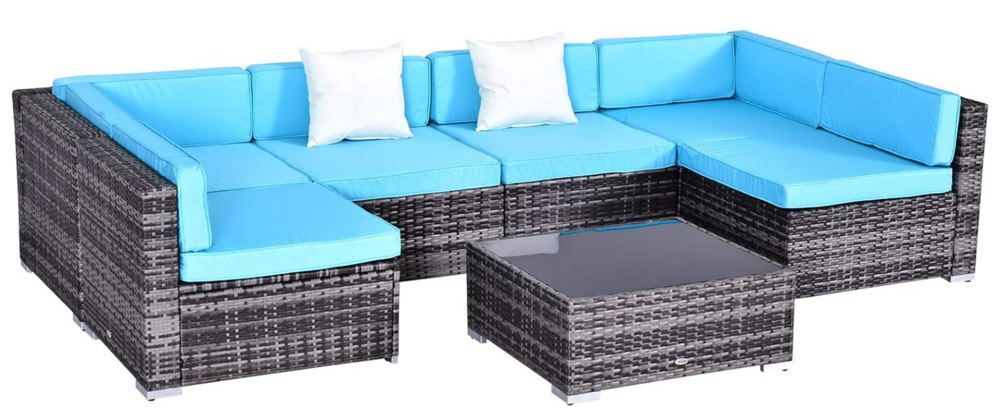 7-Piece Rattan Patio Set
