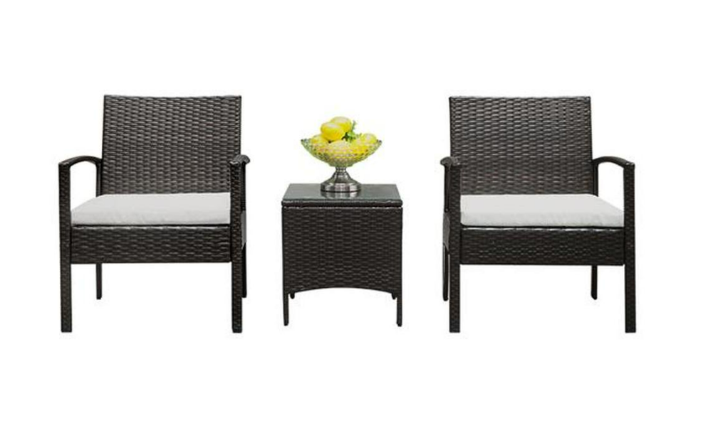 3-Piece Rattan Patio Set