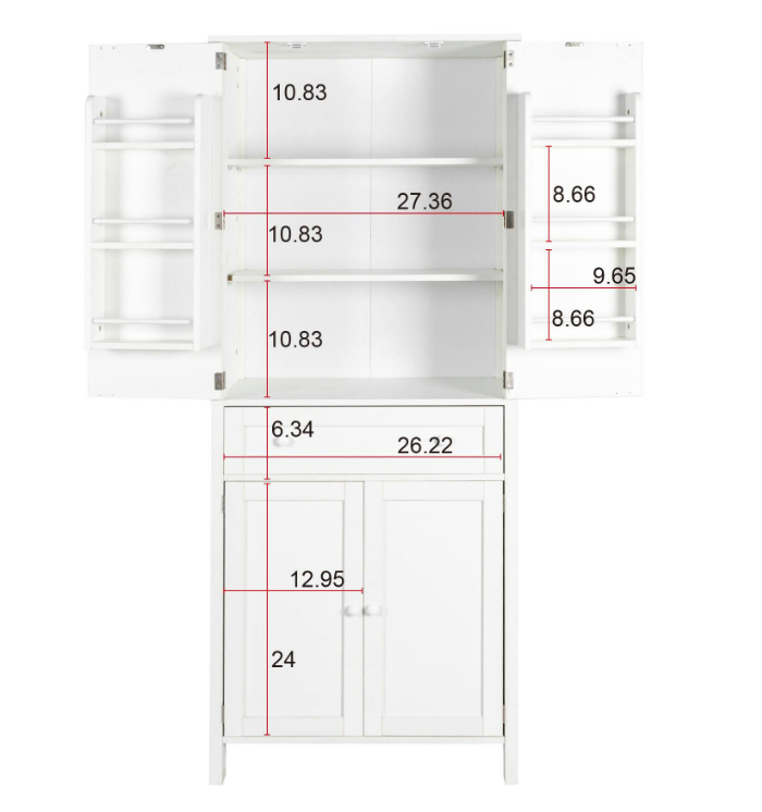 Free-Standing Kitchen Pantry