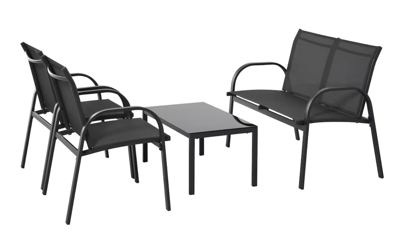 4-Piece Patio Bistro Furniture Set