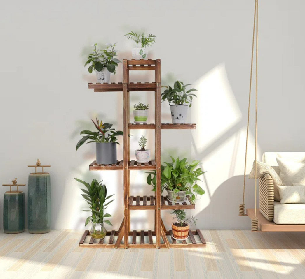 6-Tier Wooden Plant Stand