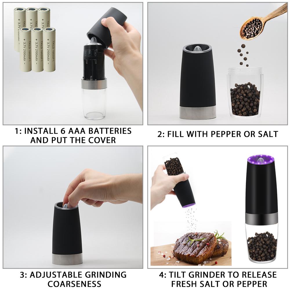 Gravity-Operated Spice Grinder