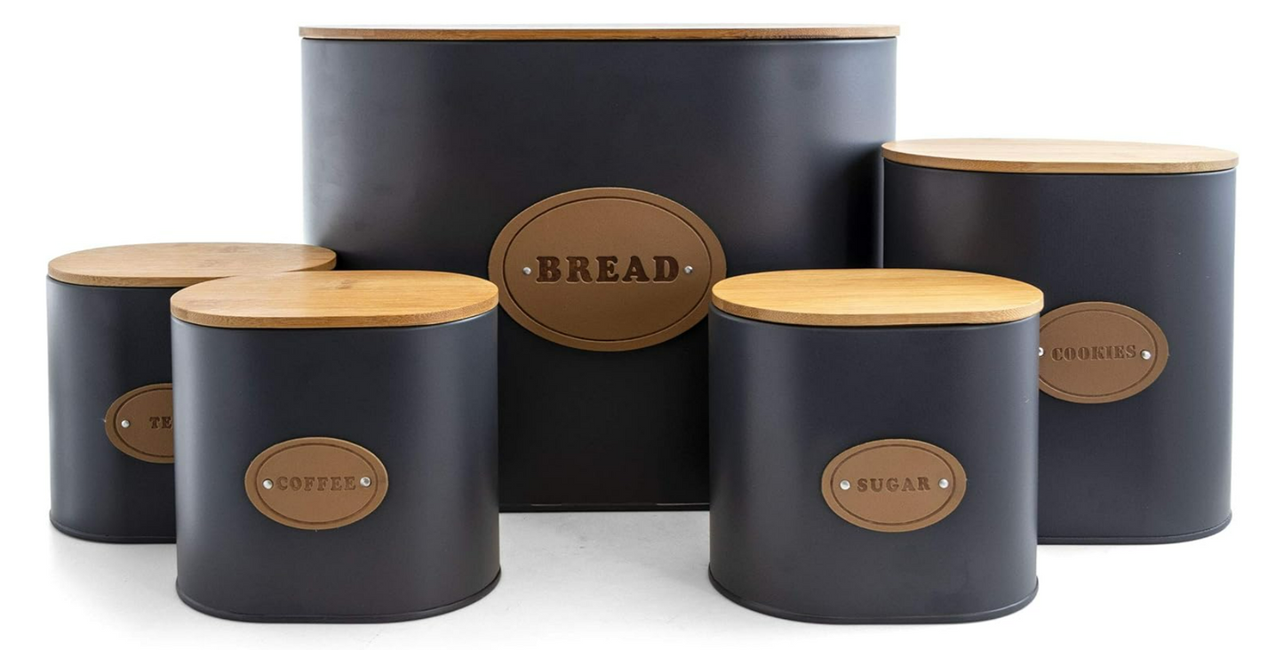 5-Piece Kitchen Storage Canister Set