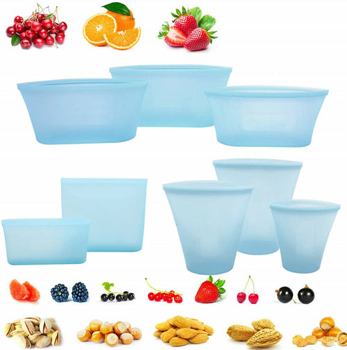 Reusable Silicone Food Storage Containers