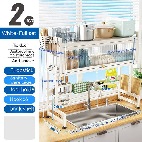 Kitchen Over-the-Sink Storage Unit