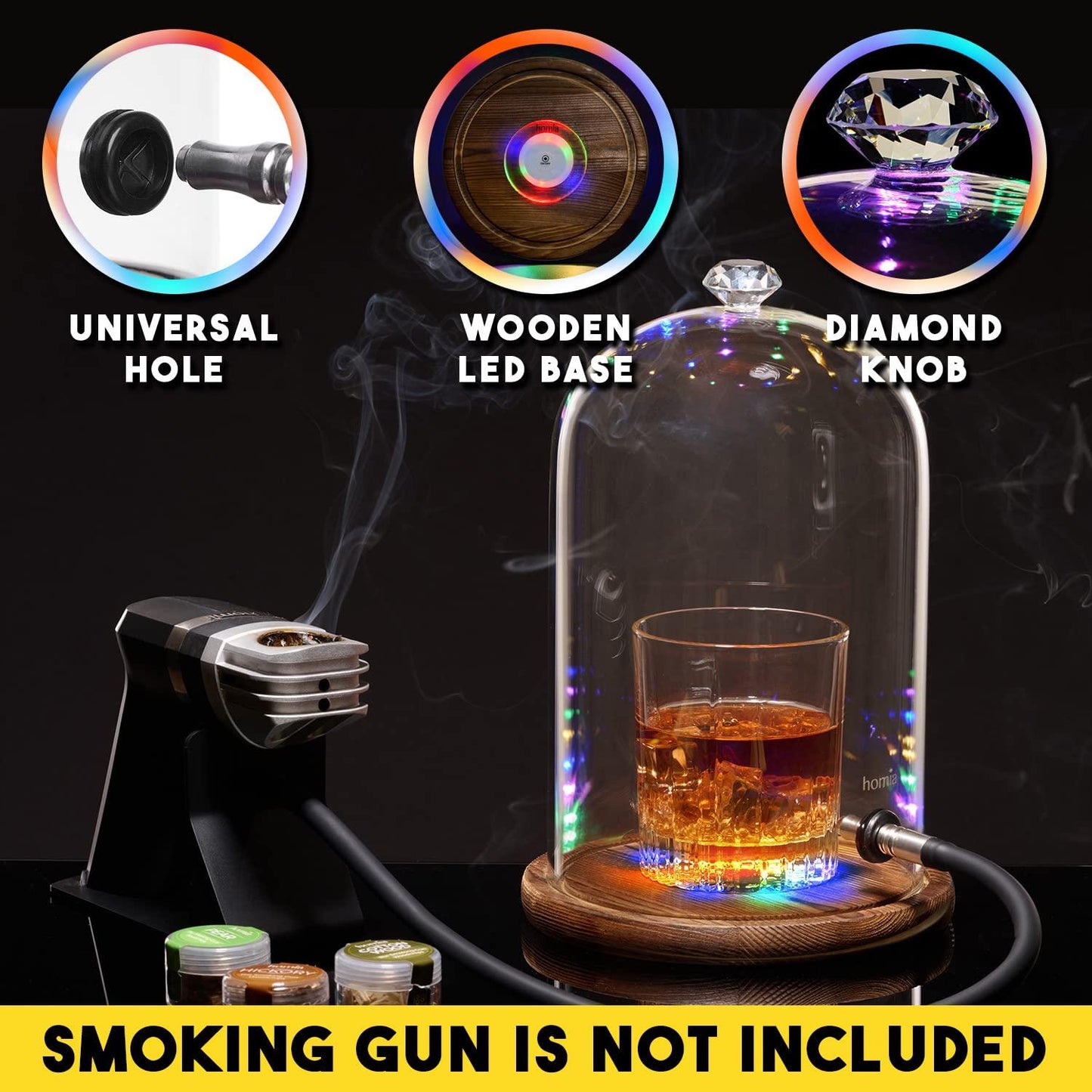 Smoking Gun LED Glass Dome