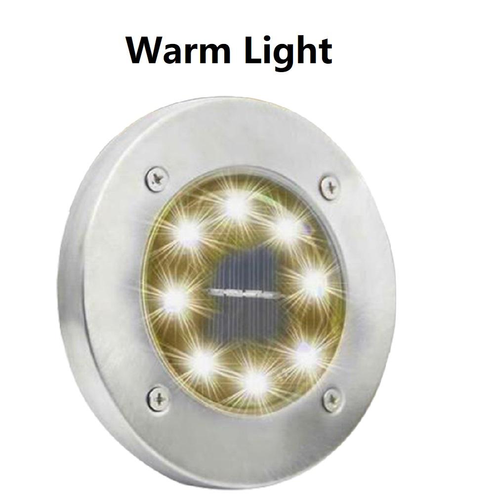 4-Piece Solar-Powered Flush LED Lights