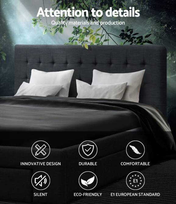 Double Size Bed Frame with Storage