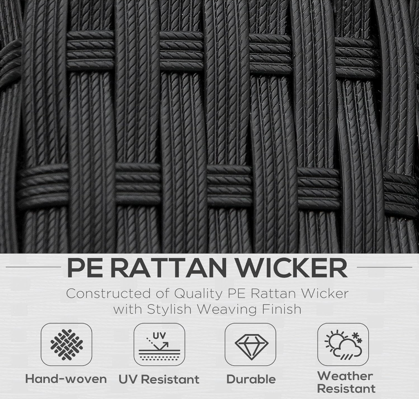 4-Piece Rattan Patio Set