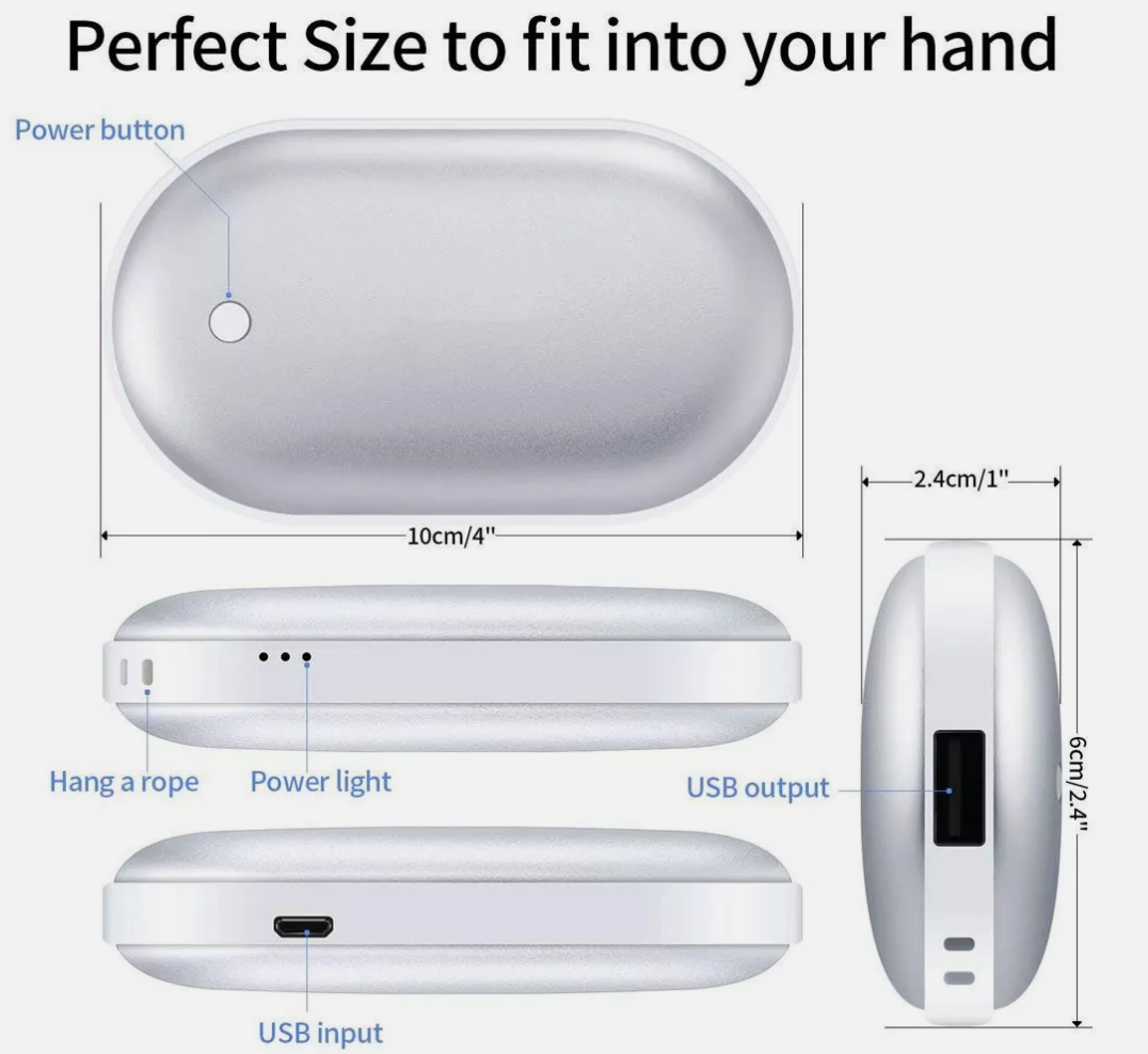 2-in-1 Hand Warmer & Power Bank