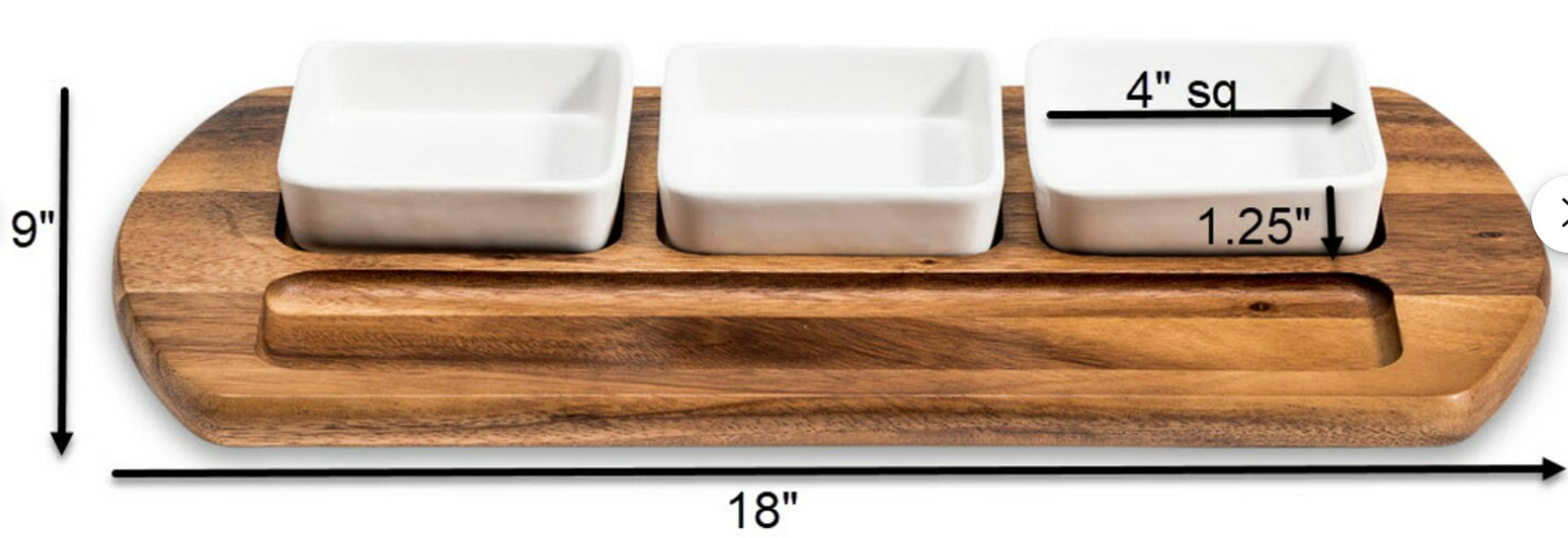 Charcuterie Serving Board & Bowls