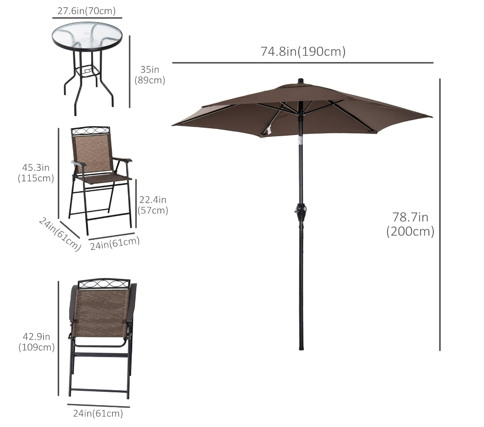 4-Piece Patio Set