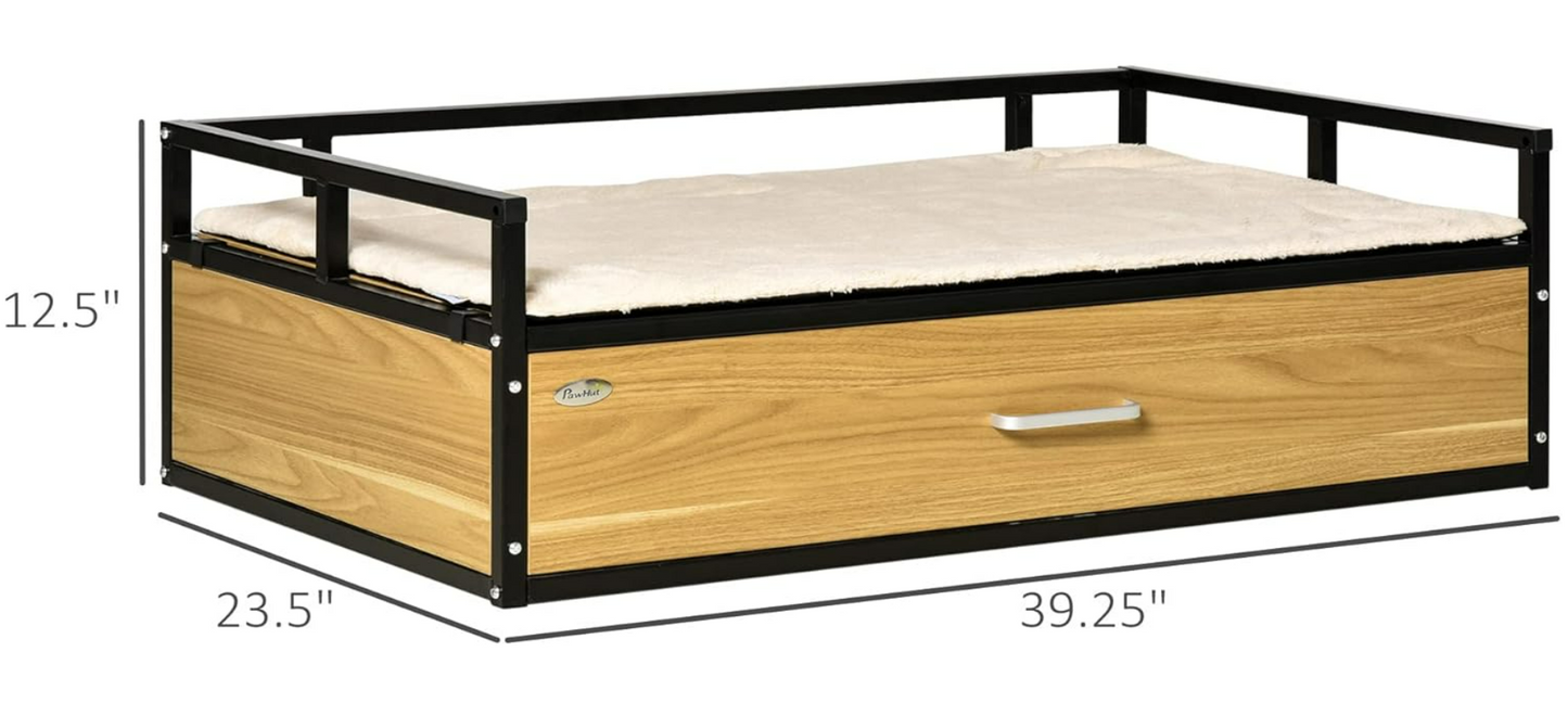 Elevated Dog Bed with Storage