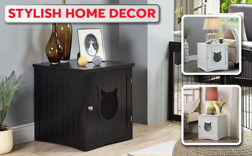 2-in-1 End Table and Cat House