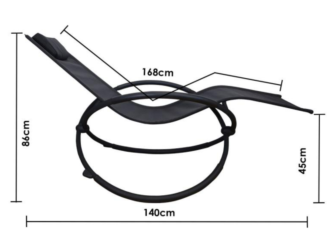Outdoor Zero Gravity Rocking Lounge Chair