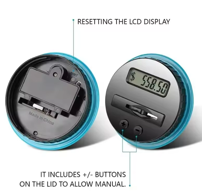 Digital Coin Counting Jar