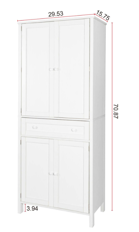 Free-Standing Kitchen Pantry