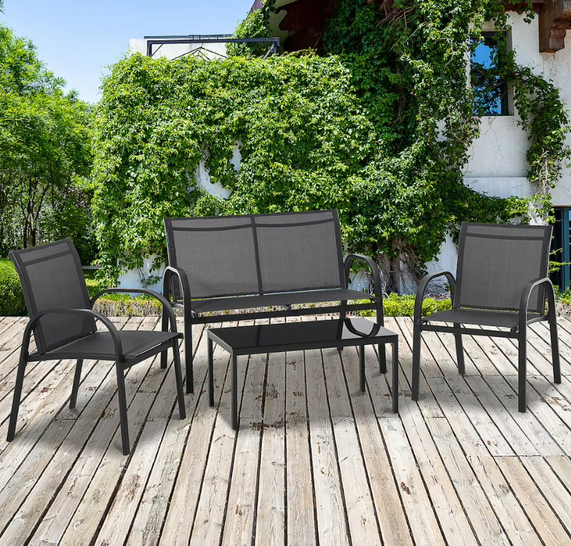 4-Piece Patio Bistro Furniture Set