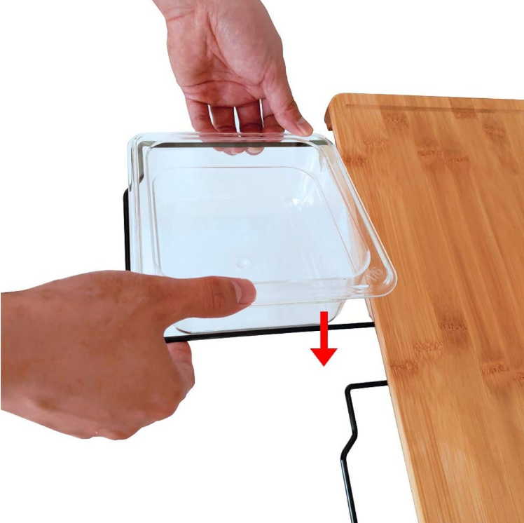 Bamboo Cutting Board w/ Storage Containers