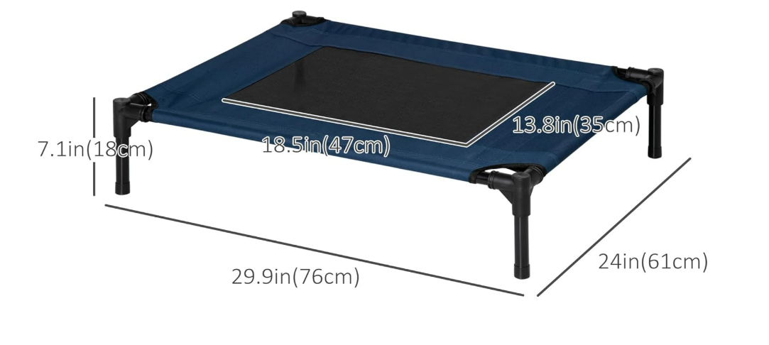Elevated Canvas Dog Bed