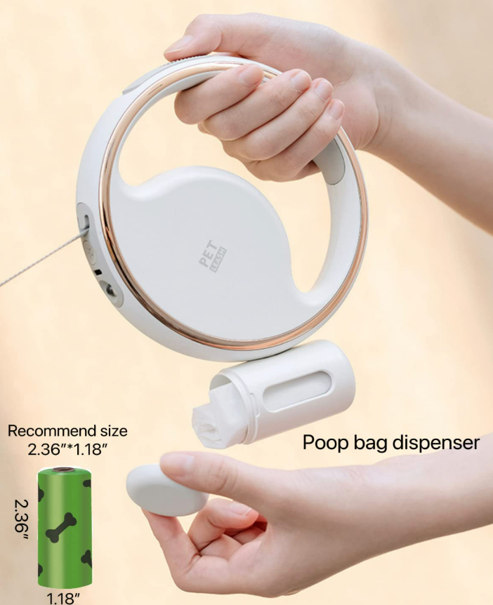 Retractable Dog Leash with LED Light