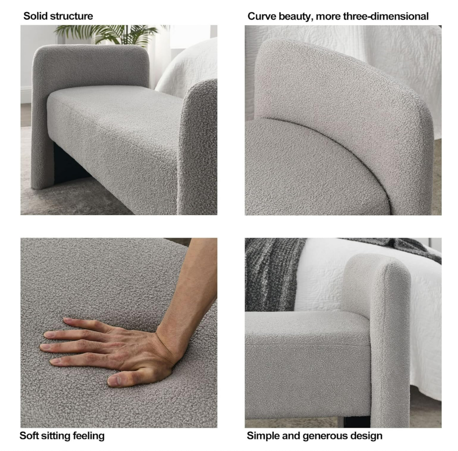 Contemporary Fabric Bench