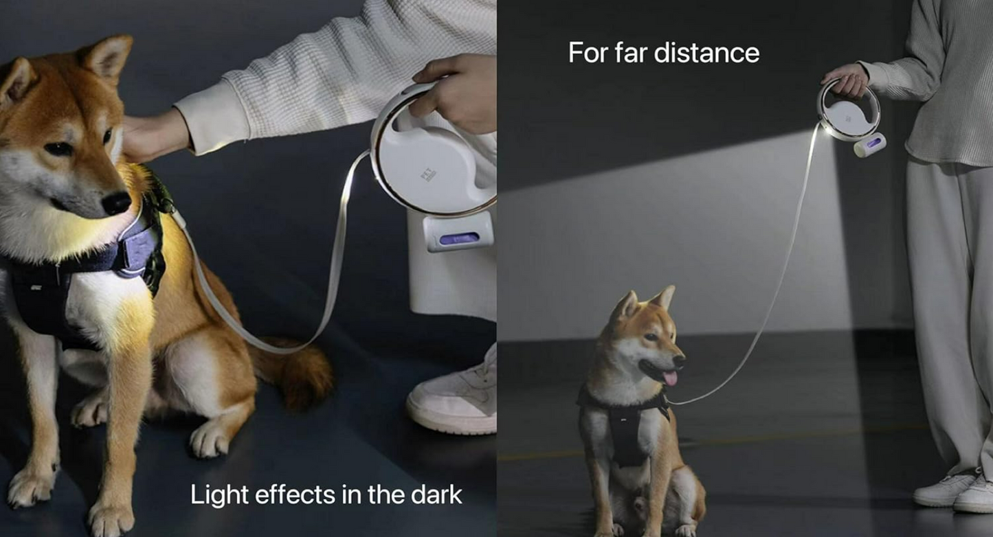 Retractable Dog Leash with LED Light