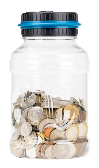 Digital Coin Counting Jar