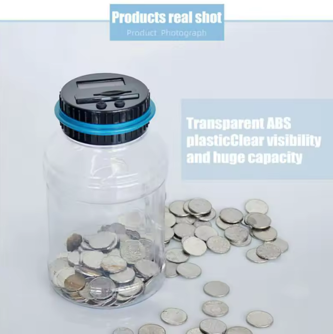 Digital Coin Counting Jar