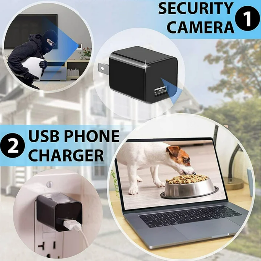 HD 1080P Hidden Camera USB Charger