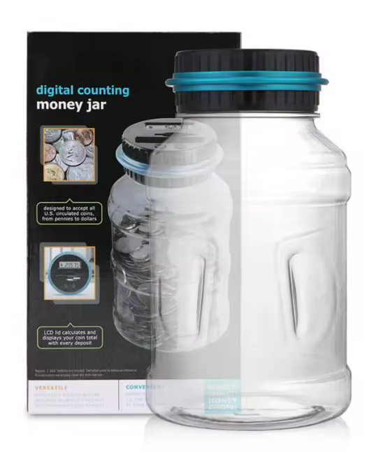 Digital Coin Counting Jar