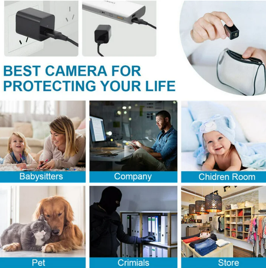HD 1080P Hidden Camera USB Charger
