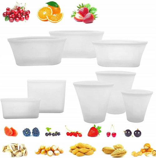 Reusable Silicone Food Storage Containers