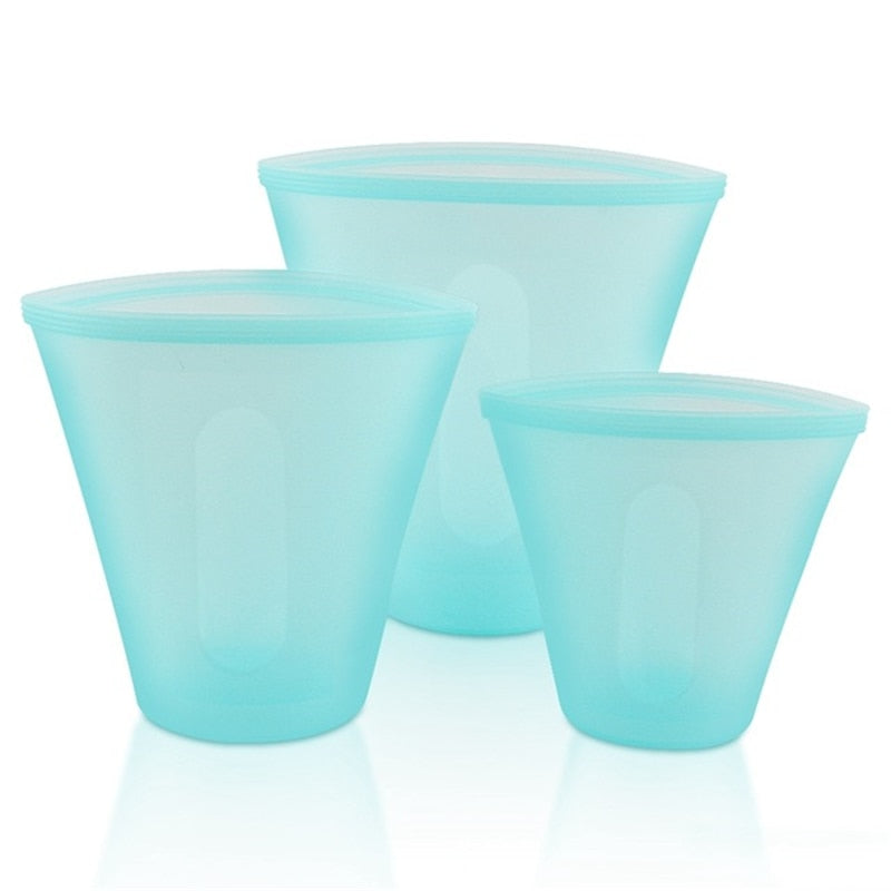 Reusable Silicone Food Storage Containers