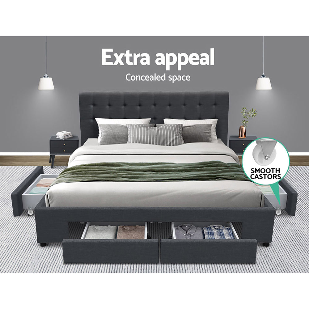 Double Size Bed Frame with Storage