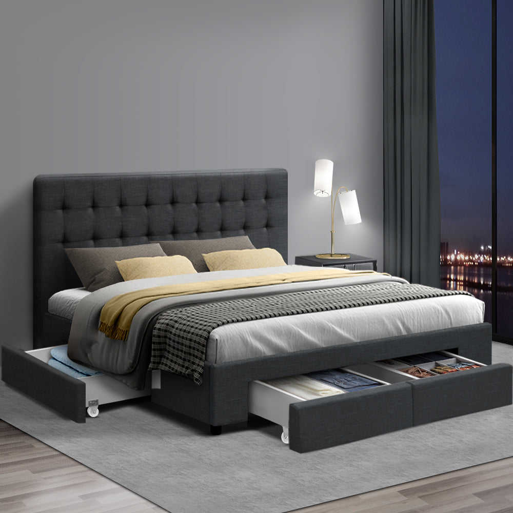 Double Size Bed Frame with Storage