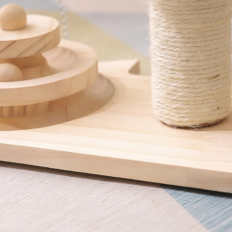 2-in-1 Cat Scratcher & Ball Game