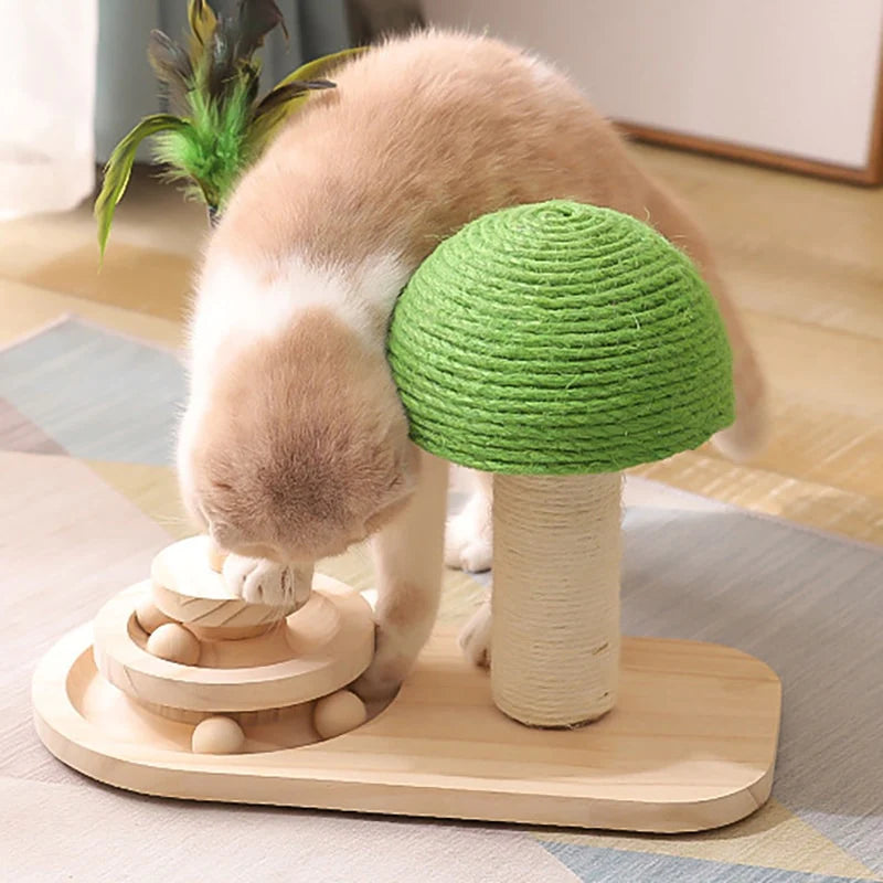 2-in-1 Cat Scratcher & Ball Game