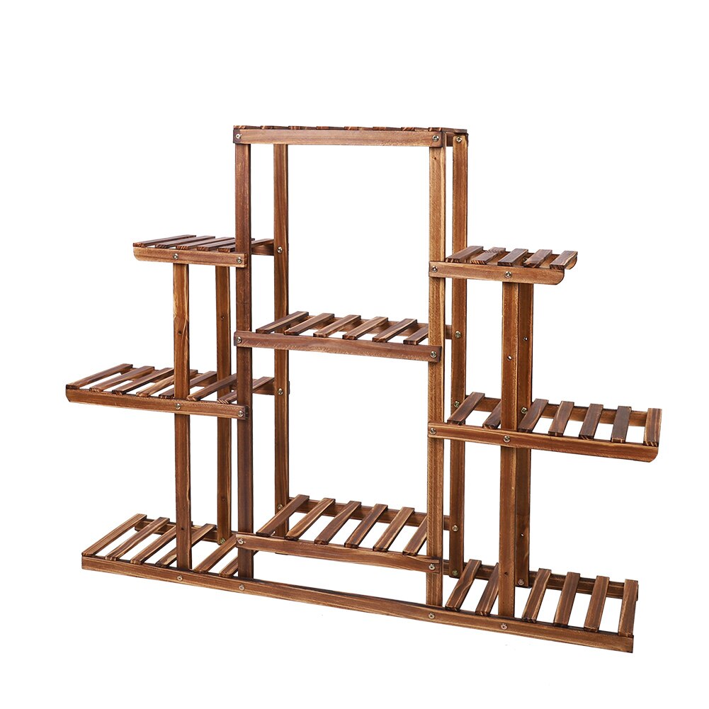 9-Tier Wooden Plant Stand