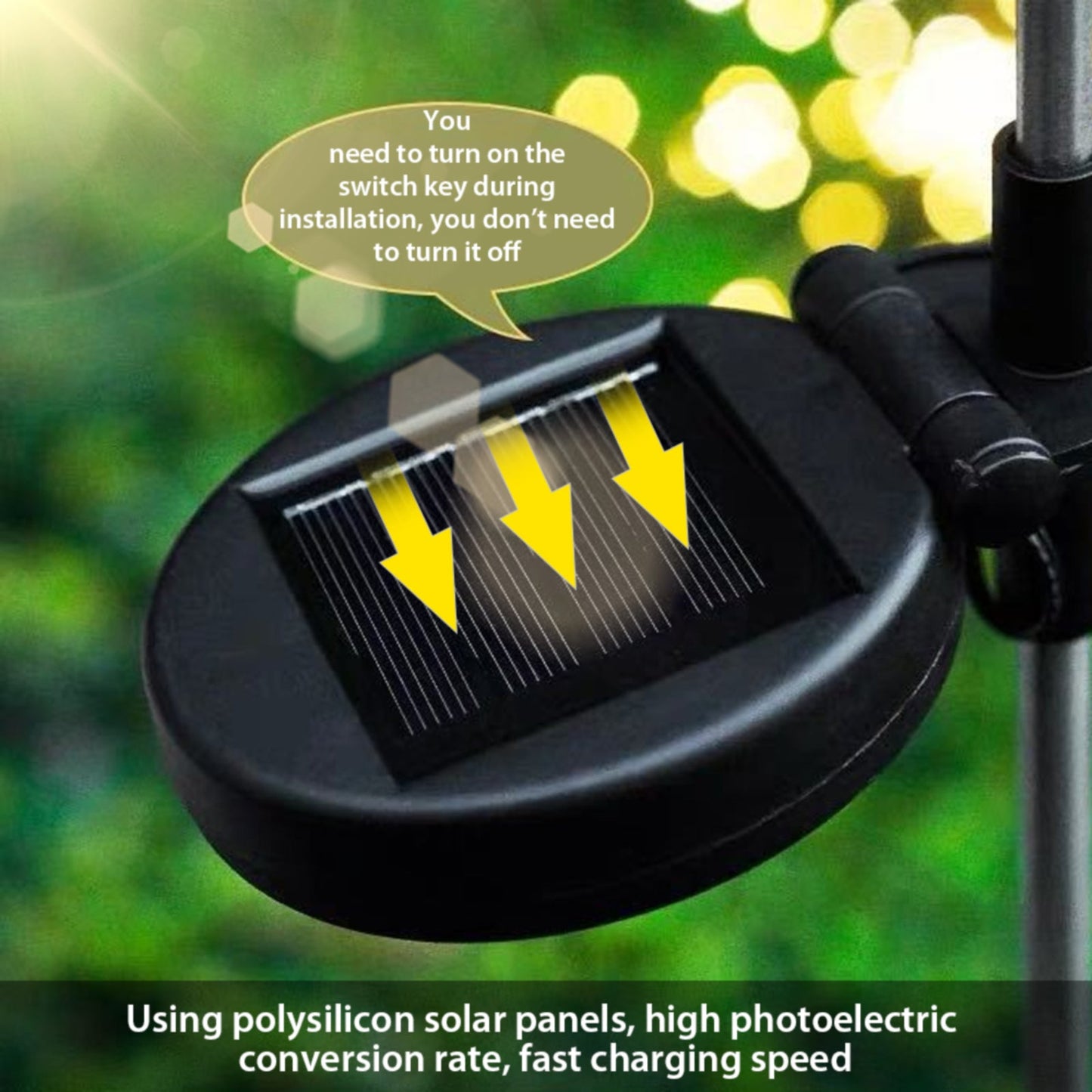 2-Piece Solar-Powered Firework Garden Lights