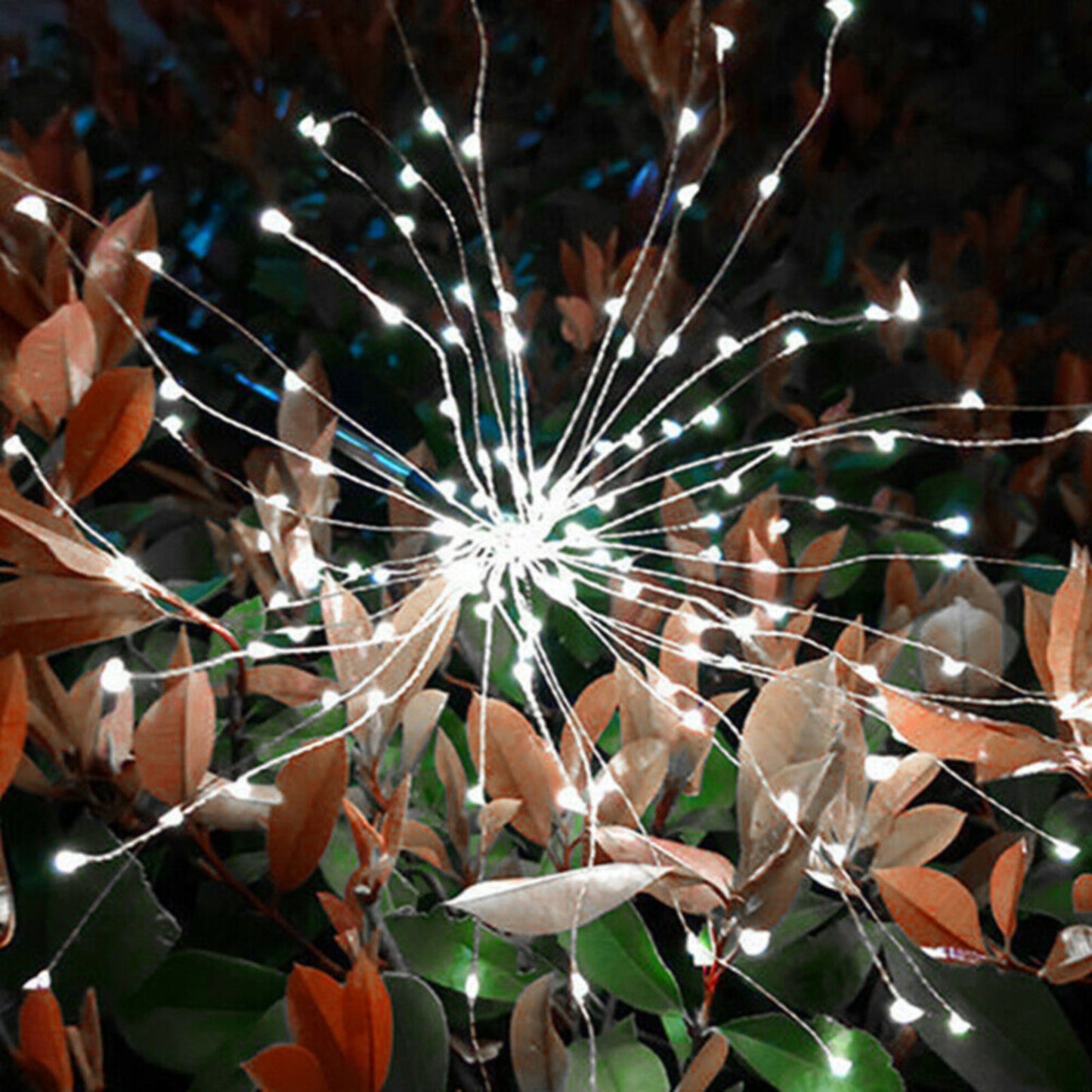 2-Piece Solar-Powered Firework Garden Lights
