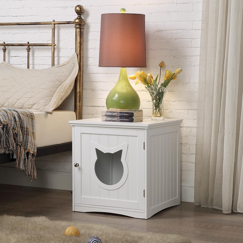 2-in-1 End Table and Cat House