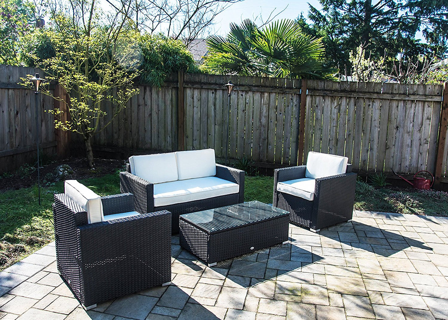 4-Piece Rattan Patio Set