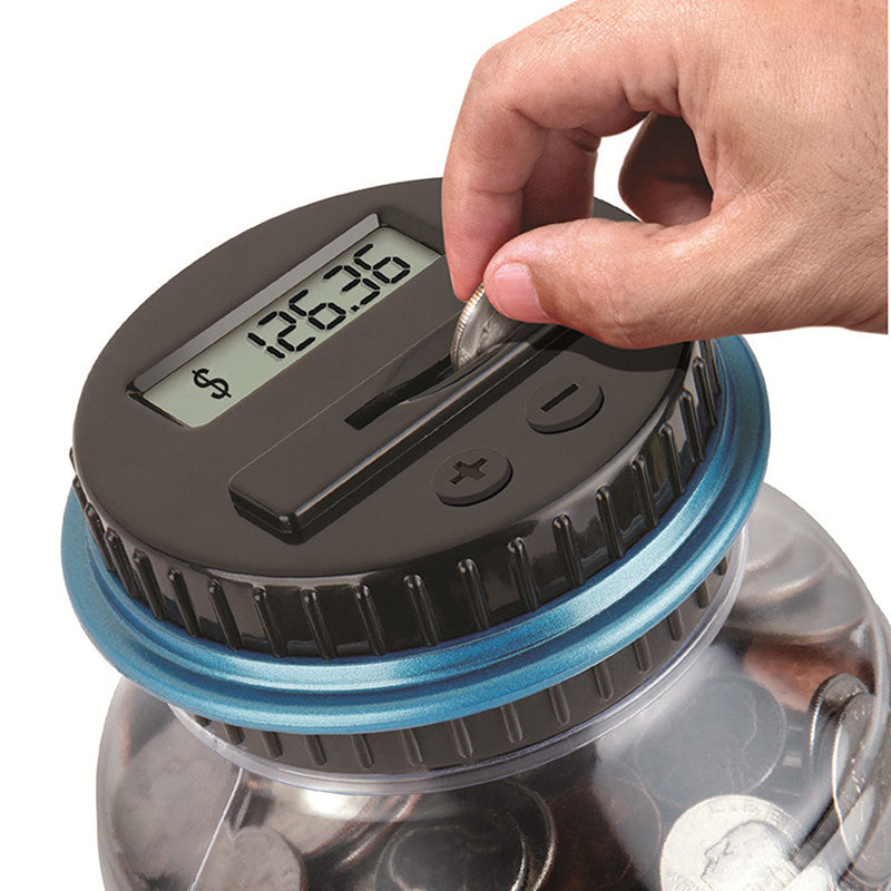 Digital Coin Counting Jar
