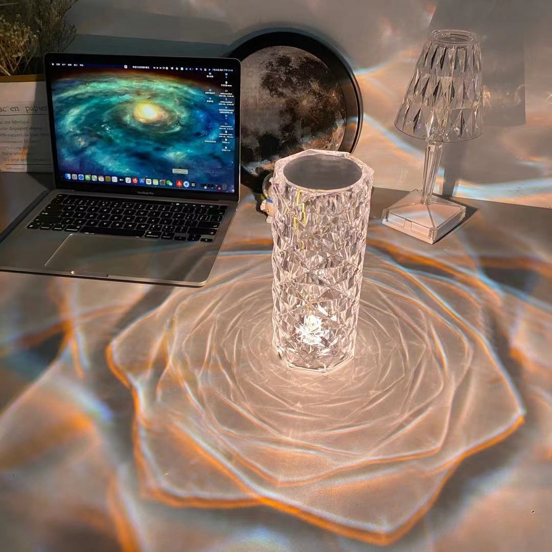 Crystal Rose Lamp