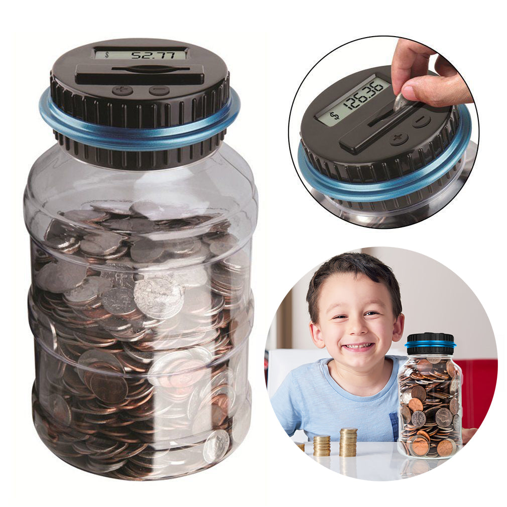 Digital Coin Counting Jar