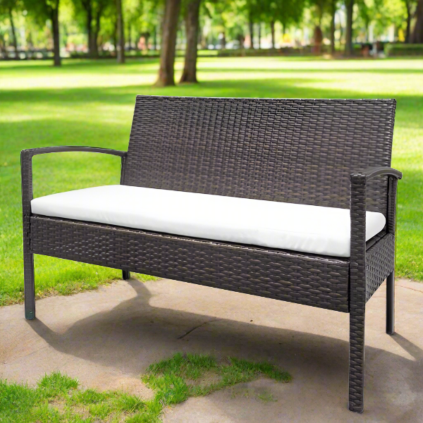 4-Piece Rattan Patio Furniture Set