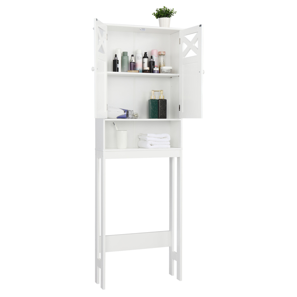 Over-the-Toilet Standing Storage Cabinet